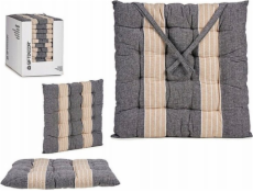 Giftdecor NOMO Pruhovaný polštář na židli s vázaným vzorem, 40 x 40 cm