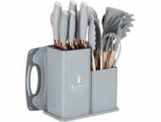 Elitehoff 19dílná sada nožů a kuchyňského náčiní ve stojanu E-6070