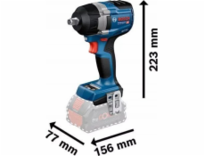 Bosch akumulátorový rázový utahovák GDS 18V-750 C Professional solo, 18V