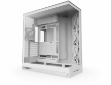 NZXT skříň H9 Flow dvoukomorová ATX / 3x140mm fan / 1x120mm / perforovaný top / proskl. bočnice, front / bílá
