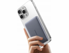 Baseus Powerbanka PicoGo AM41 5000mAh 20W ultratenká kompatibilní s MagSafe s černým kabelem Baseus Simple USB-C 60W 30cm - šedá