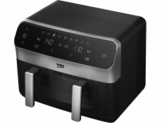 Beko FRL6488 Dvojitá autonomní horkovzdušná fritéza o objemu 9,5 l, 2400 W, černá