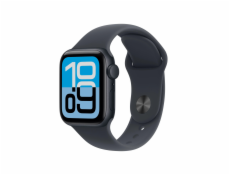 Apple Watch SE 3 GPS 40mm Polnočný hliník s polnočným športovým remienkom - M/L