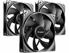 Tiché Pure Wings 3 120mm PWM vysokorychlostní 3dílné balení (černé, 3dílné balení, 120 mm)