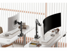 Digitus Jednoduché stolní rameno s upínacím mechanismem a plynovou pružinou 1x LCD max. 57  27 kg, VESA: 75x75, 100x100, černé