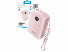 Powerbank Vention 20000mAh 2 x USB-C 1x USB-A z wyświetlaczem 22,5W różowy