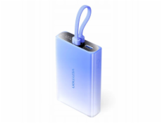 Powerbank Vention 10000 mAh USB-C + Lightning + USB-A 22,5W z wyświetlaczem LED niebieski