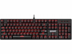 Defender MECHANICKÁ drátová klávesnice QUEST GK-596 s RGB podsvícením