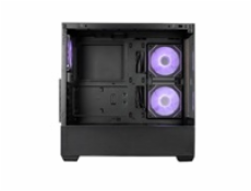 Cooler Master case Elite 690 Wood, ATX, Průhledná bočnice, 3x 120mm ARGB Fan, Černá