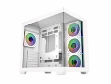Cooler Master case Elite 681, ATX, Průhledná bočnice, 4x 120mm ARGB Fan, Bílá