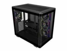 Cooler Master case Elite 600, ATX, Průhledná bočnice, 4x 120mm Fan, Černá
