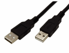 Kabel Roline USB 2.0 A(M) - A(M) - propojovací 0,8m, černý