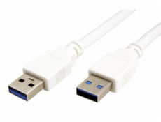 Kabel Value USB3.0 A(M) - A(M) 5Gbps 3m, propojovací, bílý