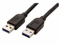Kabel Roline USB 3.0 A(M) - A(M) 5Gbps, 3m, propojovací, černý