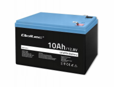 Qoltec Lithium-železitý fosfátový akumulátor LiFePO4 | 12,8 V | 10 Ah | 128 Wh | BMS