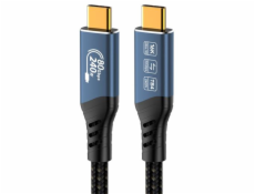 PremiumCord USB4™ Version2.0 80Gbps 16K@60Hz 240W Thunderbolt 3 a 4 kabel 1m