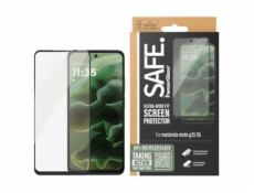 SAFE. by PanzerGlass - Ochrana obrazovky pro mobilní telefon - ultra široký tvar - sklo - barva rámu cerná - pro Motorola Moto G35