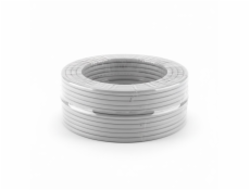 C-TECH Eth kabel UTP drát c5e 305m, čistá měď, šedá