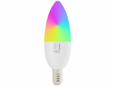 IMMAX NEO SMART žárovka LED E14, C37, 4,8W RGB+CCT, stmívatelná, Zigbee, TUYA