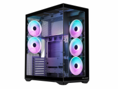 Počítačová skříň MODECOM Volcano SPACE XL ARGB FULL TOWER 5F Černá
