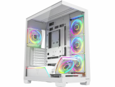 Počítačová skříň MODECOM VOLCANO STELLAR PLUS ARGB MIDI 5F Bílá