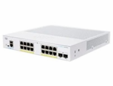 BAZAR - Cisco switch CBS350-16FP-2G-EU (16xGbE,2xSFP,16xPoE+,240W,fanless) - REFRESH - rozbaleno