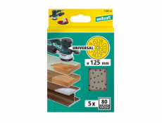 Víceotvorové brus. kotouče pro excentrické brusky, zr.80, pr. 125 mm, 5ks 1107000