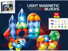 Madej Magnetické svítící kostky 32 kusů