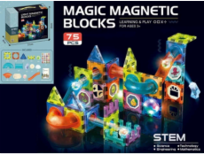 Madej Magnetické svítící kostky 75 dílků