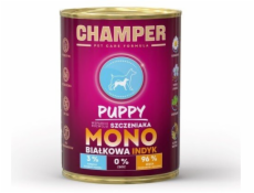CHAMPER Puppy Monoprotein Turkey - vlhké krmivo pro psy - 400g