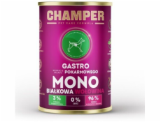 CHAMPER Gastro Monoprotein Beef - vlhké krmivo pro psy - 400g