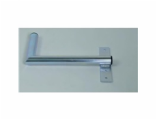 Držák antény na zeď u okna s pásem, pravé uchycení, galvanický zinek, délka 40cm