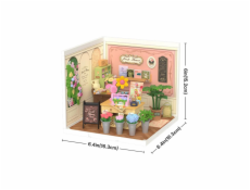 RoboTime 3D dřevěná skládačka Miniatura domečku Květinářství Fresh Flower
