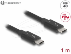 Delock Thunderbolt™ 4 kabel 40 Gbps PD 3.1 240 W 1 m černá