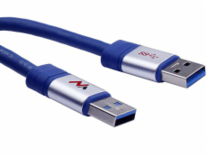 Maclean Kabel USB-A - USB-A 3m modrý (MCTV-606)