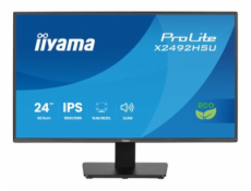 Iiyama Prolite X2492HSU-B1 (60,5 cm (24 palců), černý (matný), FullHD, IPS, HDMI, DP, USB hub, 120Hz panel)