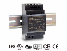 Zdroj Mean Well HDR-60-15 na DIN lištu, 15V, 4A