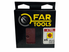 Fartools Sada 6 ks kotoučů průměr 125, A80/120/180 115917