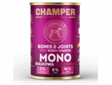CHAMPER Bones & Joints Monoprotein Beef - vlhké krmivo pro psy - 400g
