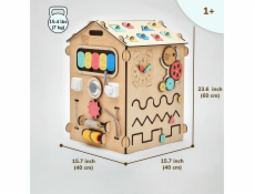 BusyKids Activity board Domeček přírodní