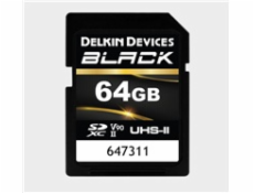 Delkin SDXC BLACK Rugged UHS-II R300/W250 (V90) 64GB (new)