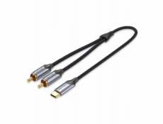 Kabel Audio Vention USB-C na 2RCA męski 1m