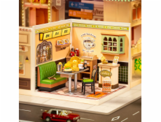 RoboTime 3D dřevěná skládačka Miniatura domečku Hongkongská kavárna