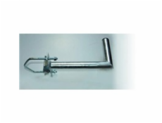 Držák antény na stožár do průměru 150mm s vinklem, žárový zinek, délka 35cm