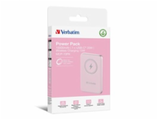 VERBATIM Powerbanka Charge  n  Go, Magnetická, 10000 mAh, USB-C, Růžová