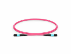 XtendLan FO patch MPO(f)-MPO(f), 1m, OM4, 12/12, kabel kulatý 3mm, přímý (Type A)