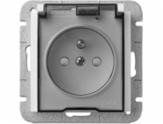 Hermetická Sentia Hermetic Electro-Plast Synty s/u/u 16a IP44 s průhlednou chlopní s bílými przestery (1466-10)