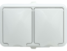 Kos Hydro Line Double Hermetic Nest Z/U 16A IP44 s FLAP FULL (120436)