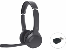Conceptronic Conceptronic POLONA04BA Sluchátka/Headset s kabelem a bezdrátovým sluchátkem s náhlavním mostem, hovory/hudba, USB typu C, Bluetooth, černá