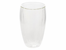 Dvojitý skleněný hrnek, čirý, 0,350 l